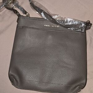 Anne Klein Gray Crossbody Bag